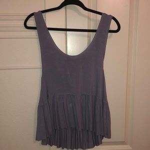 Blue ruffled tank top. From Target. Size small